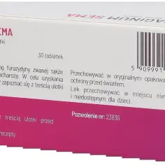 Opakowanie leku Furaginum SEMA 50 mg, 30 tabletek.