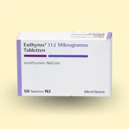 Opakowanie Euthyrox 112 mikrogramów, 50 tabletek. Pamiętaj o regularnym przyjmowaniu leku, aby uniknąć pominięcia dawki.